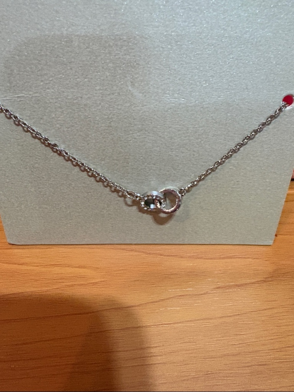 Silver Interlocking  Pendant Necklace - Women Jewelry
